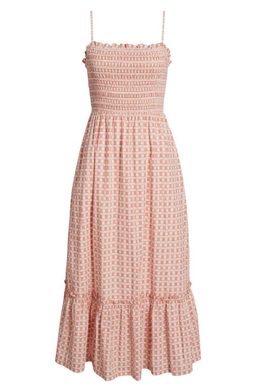 Cleobella Magnila Check Print Sleeveless Dress In Pink