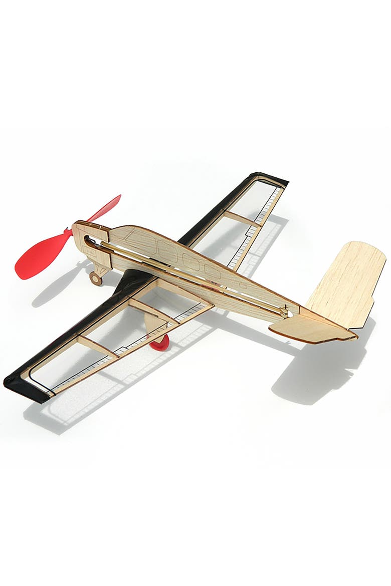 Build N Fly Mini Model Kit, V-Tail, Diy Rubber Band Airplane Craft, Alternate, color, Multicolored