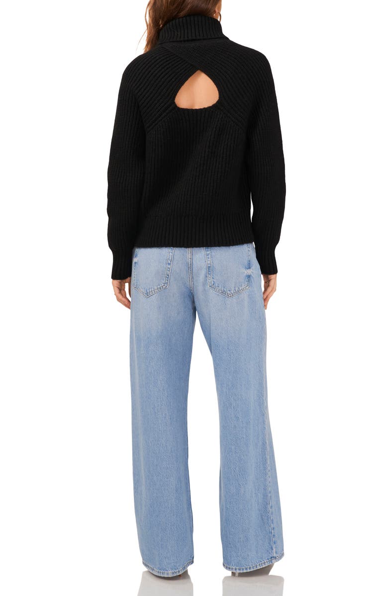 1.STATE Back Cutout Turtleneck Sweater, Alternate, color,