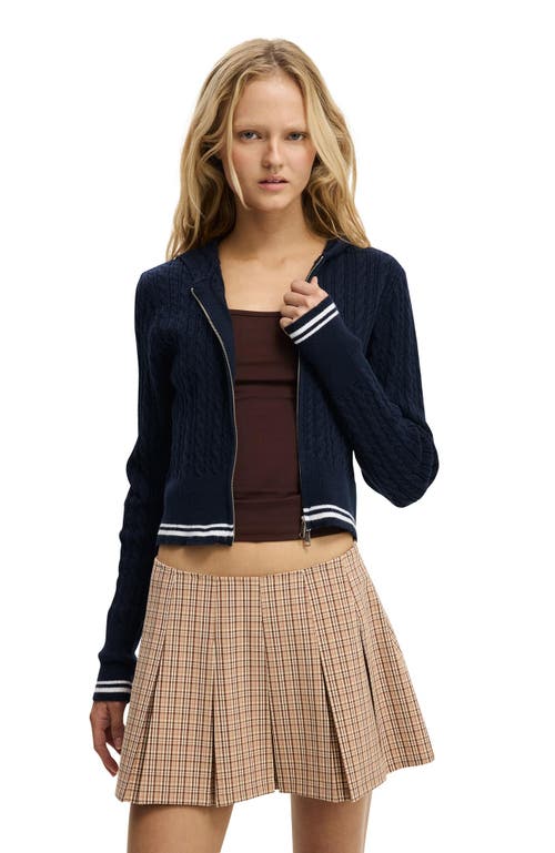 Cotton On Everfine Double Zip Up Hoodie In Blue