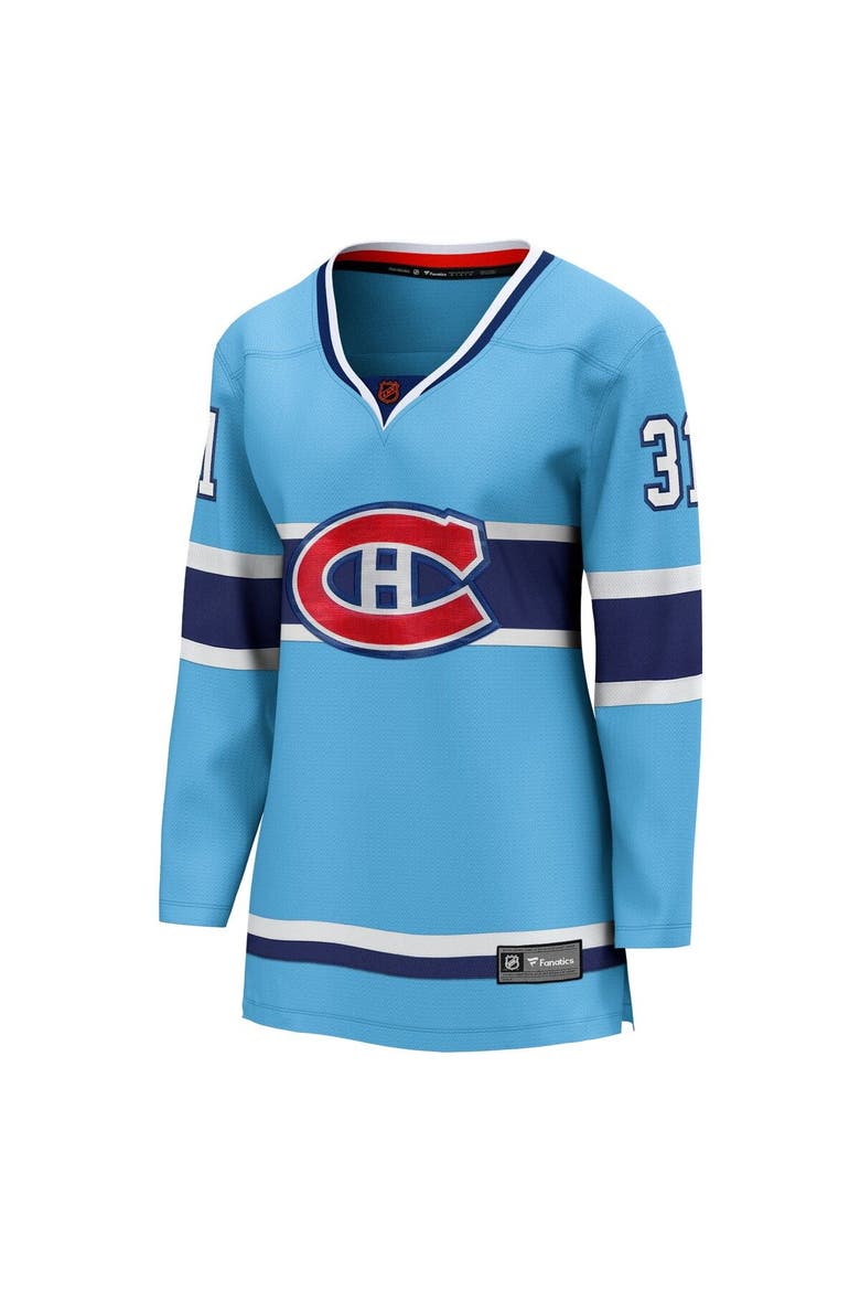 Women's Fanatics Branded Carey Price Light Blue Montreal Canadiens Special Edition 2.0 Breakaway Player Jersey, Alternate, color, Light Blue