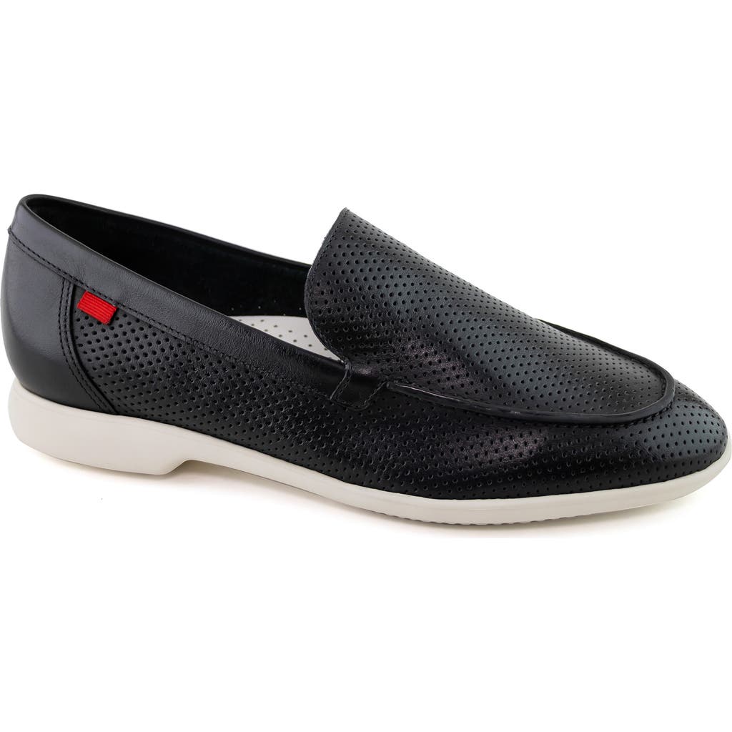 Marc Joseph New York Bayview Lane Perforated Loafer In Black