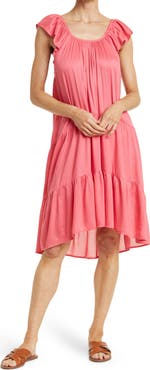 BOHO ME Tiered Off-the-Shoulder Dress