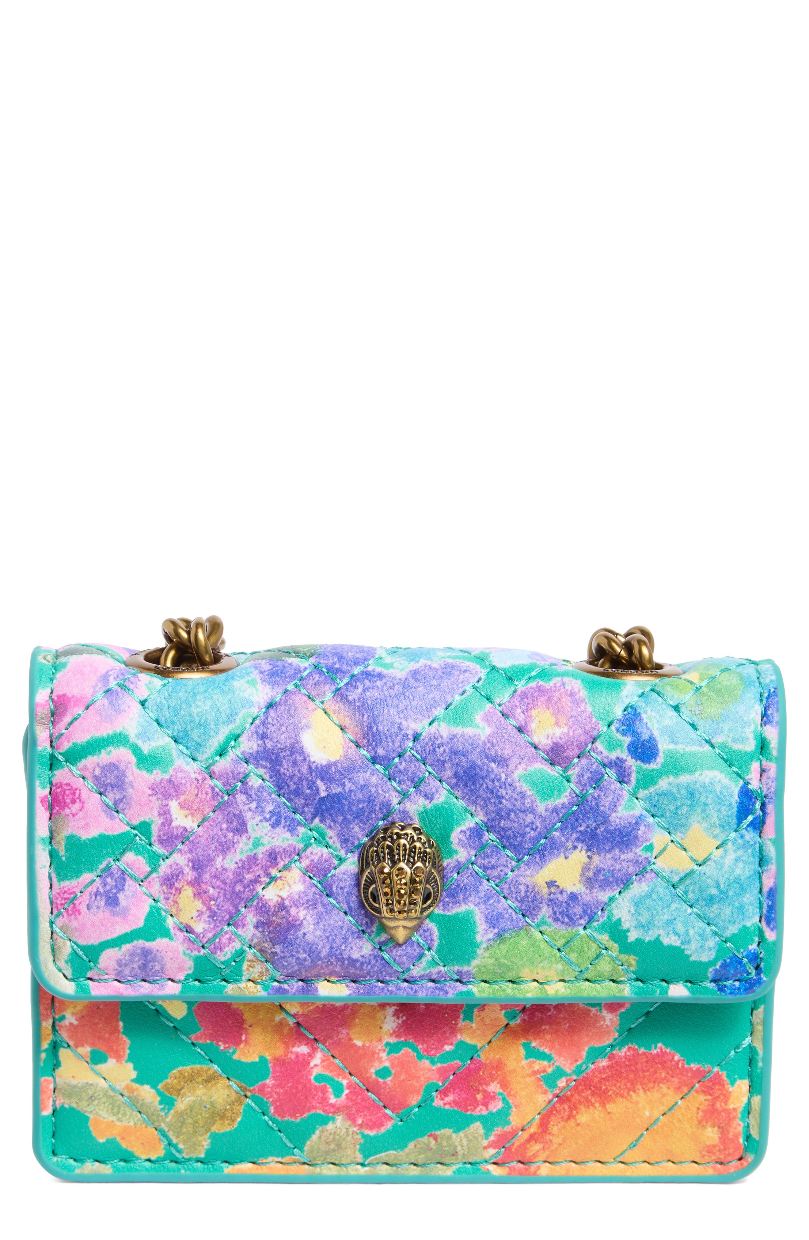 Kurt Geiger London Micro Kensington Floral Crossbody Bag, Main, color, 