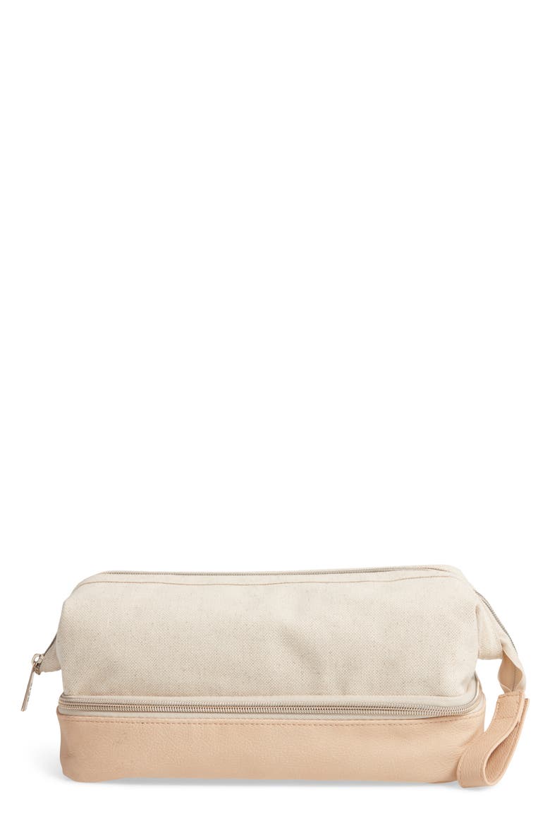 The Dopp Cosmetics Case, Main, color, BEIGE