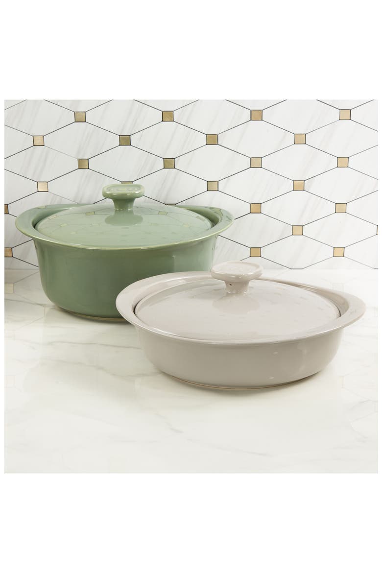 Leo Balance 4-Piece Ceramic Covered Caserole Dish, Alternate, color, MULTICOLOR