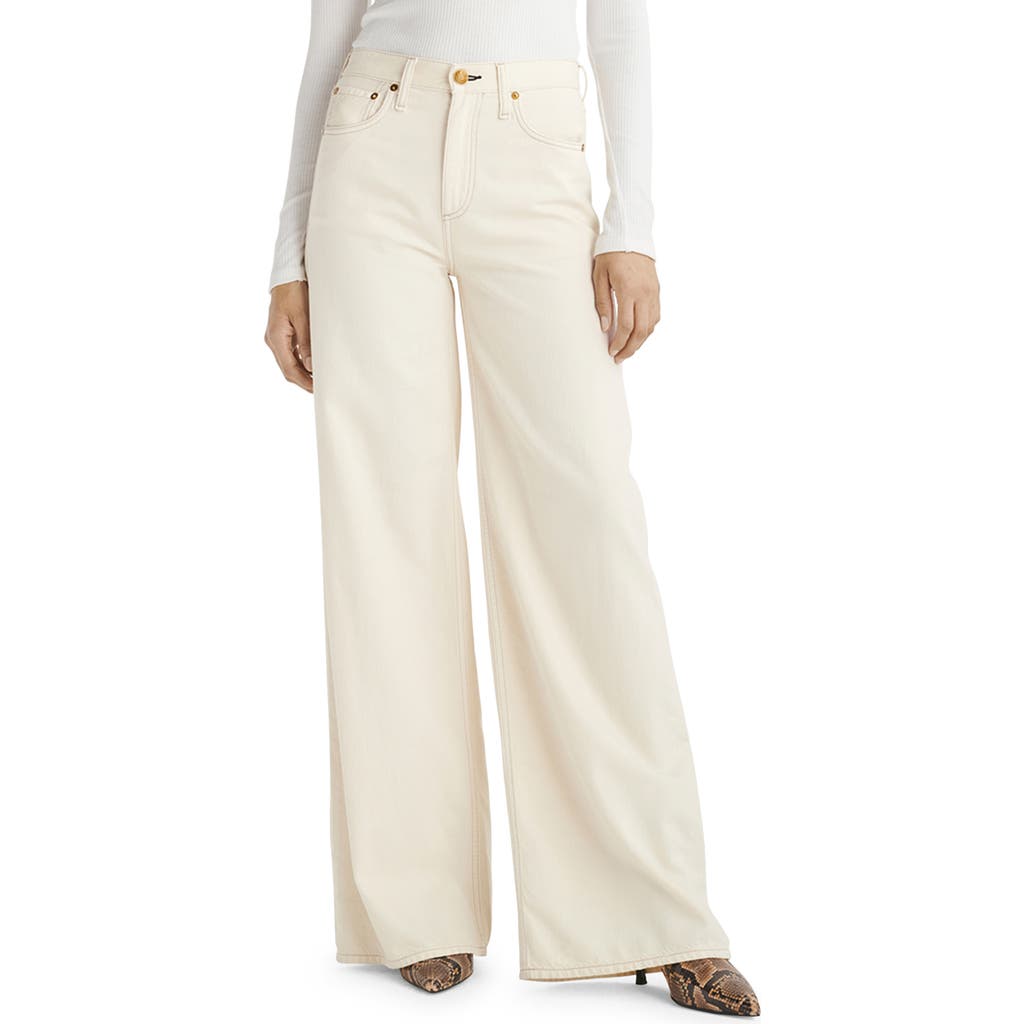 Rag & Bone Sofie Featherweight Wide Leg Jeans In Sand