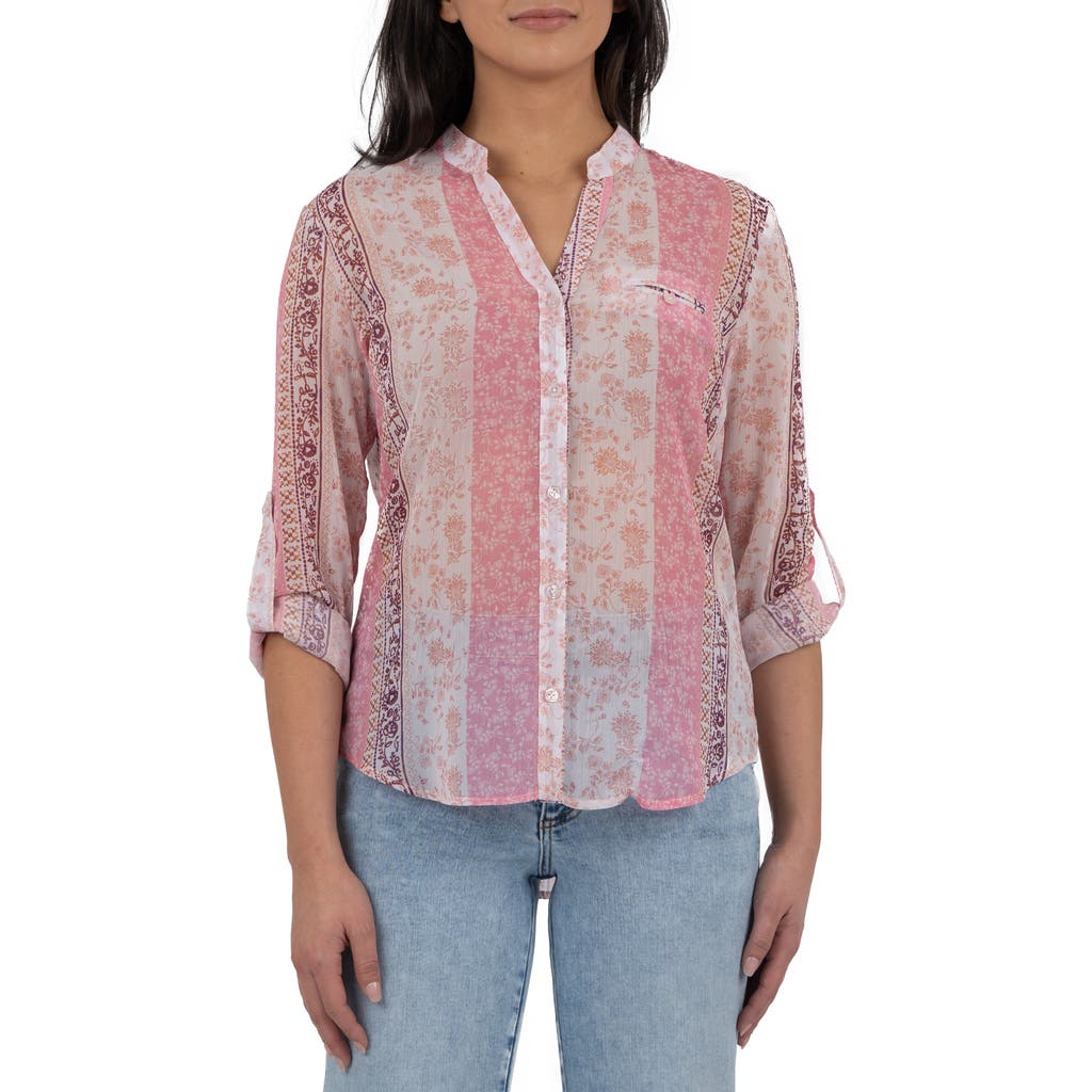 Kut From The Kloth Jasmine Chiffon Button-up Shirt