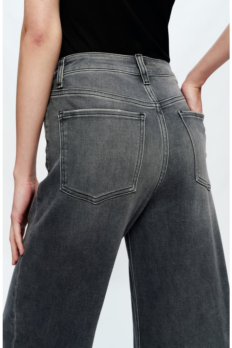 Judy High Waist Wide Leg Jeans, Alternate, color, CHARCOAL