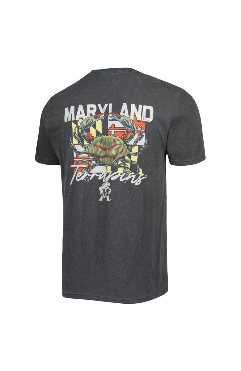 IMAGE ONE Men's Black Maryland Terrapins Hyperlocal T-Shirt, Alternate, color, 
