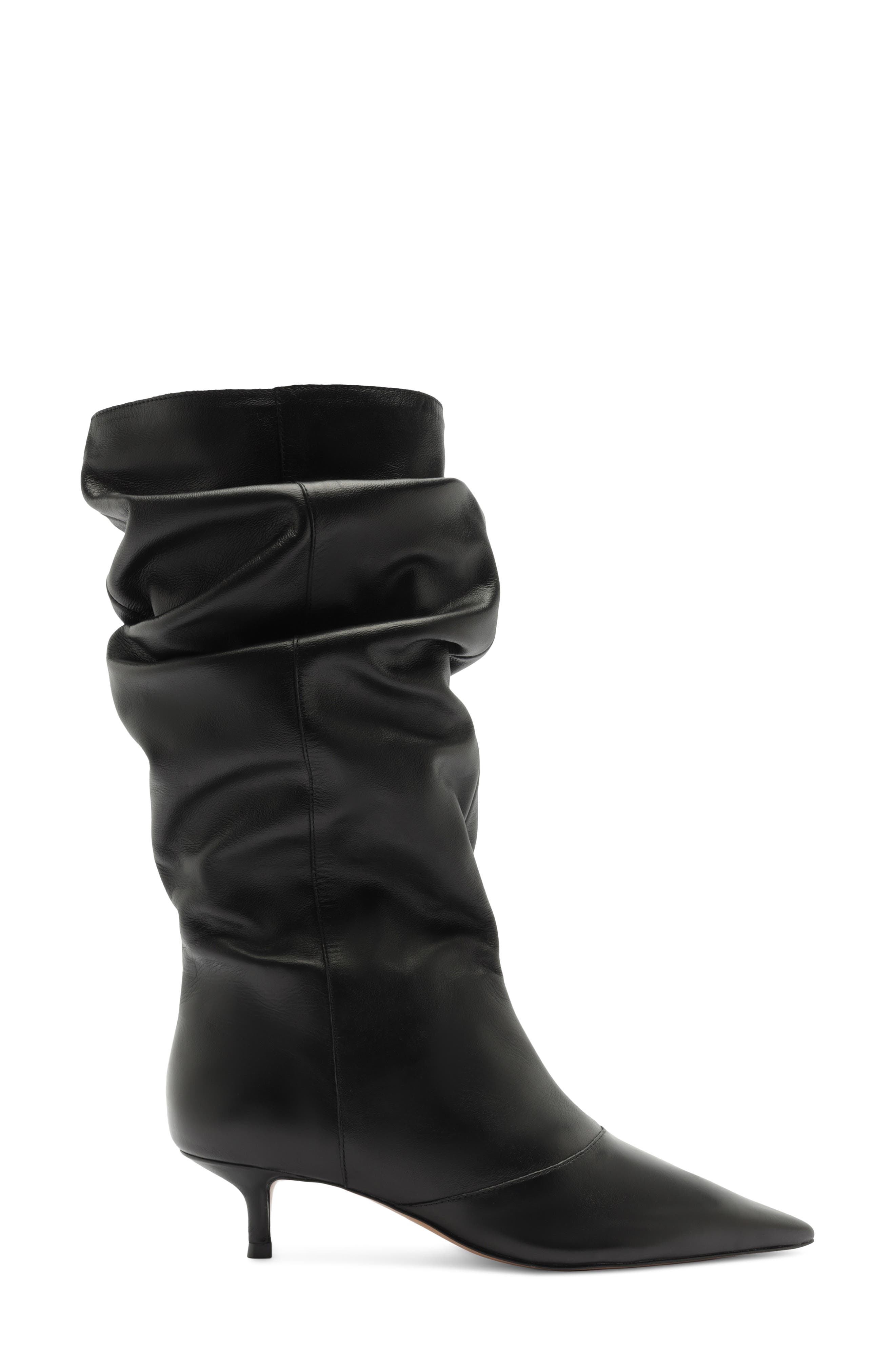 Skyler Pointed Toe Boot, Alternate, color, BLACK