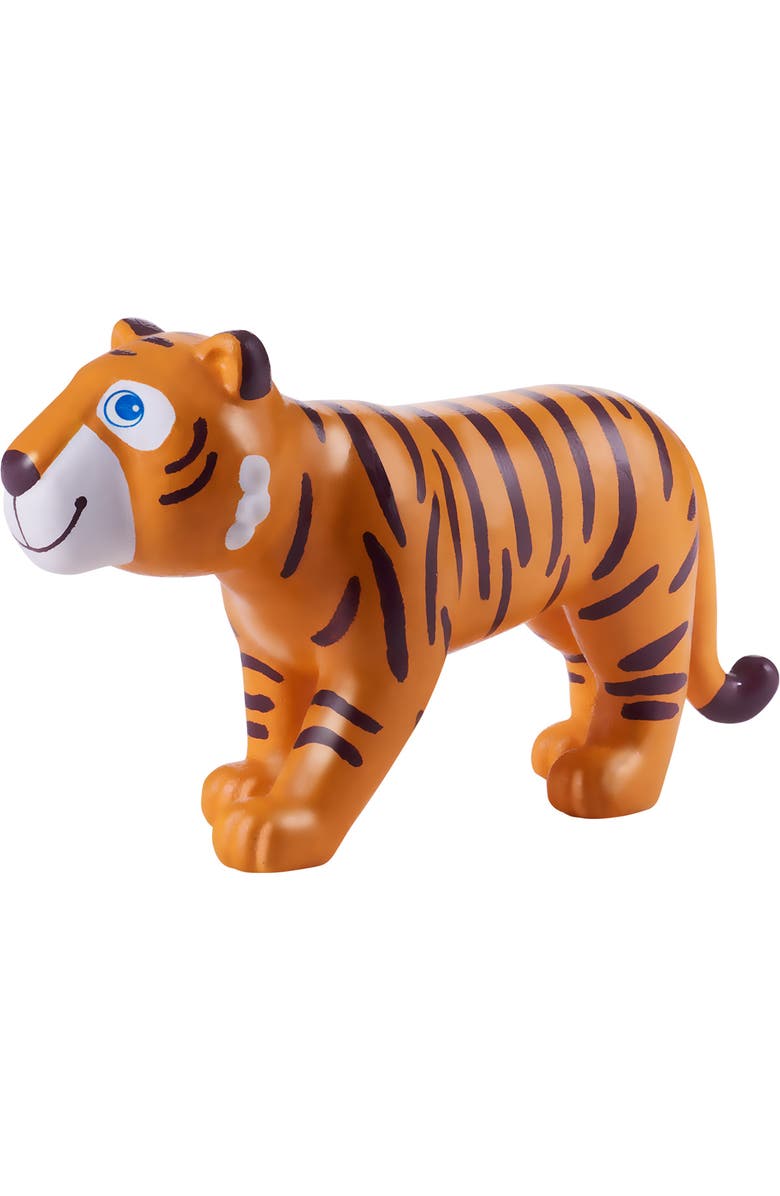 HABA Little Friends Tiger - 4" Chunky Plastic Zoo Animal Toy Figure, Alternate, color, 