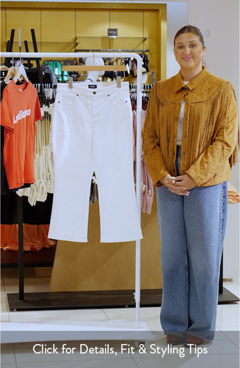 Monica High Waist Crop Kick Flare Jeans, sales video thumbnail
