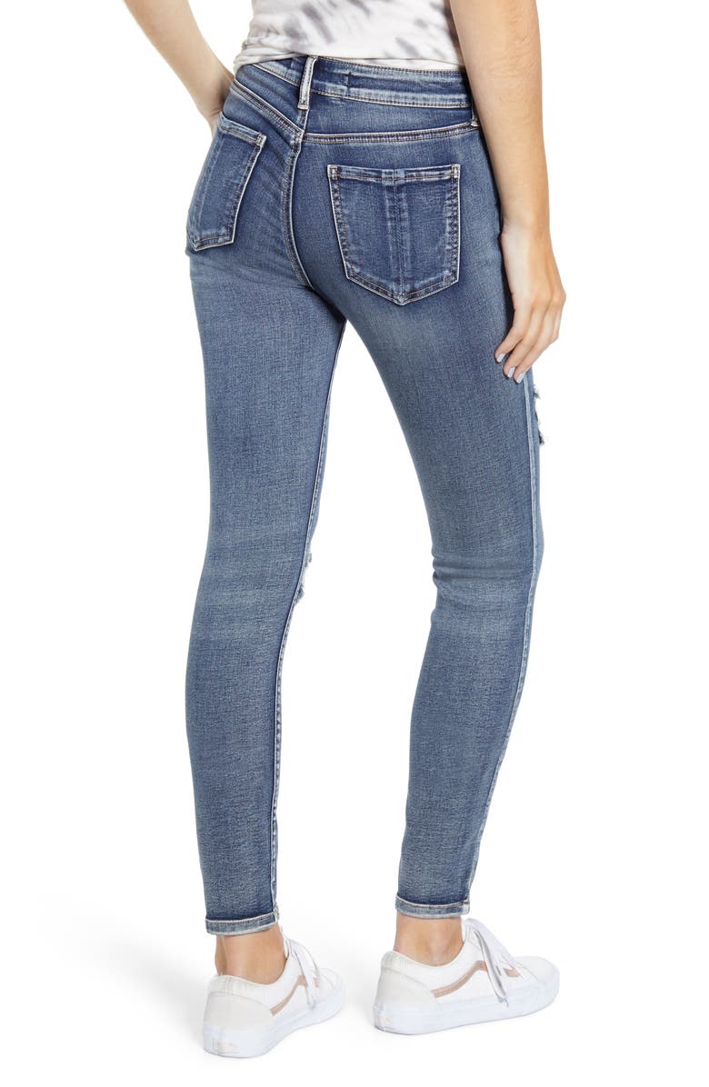 Prosperity Denim Ripped Skinny Jeans, Alternate, color,
