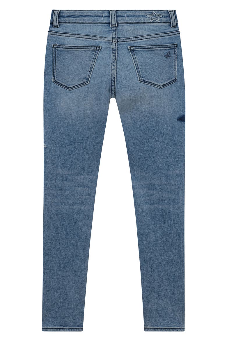Kids' Chloe Star Skinny Jeans, Alternate, color, CLOUD STAR