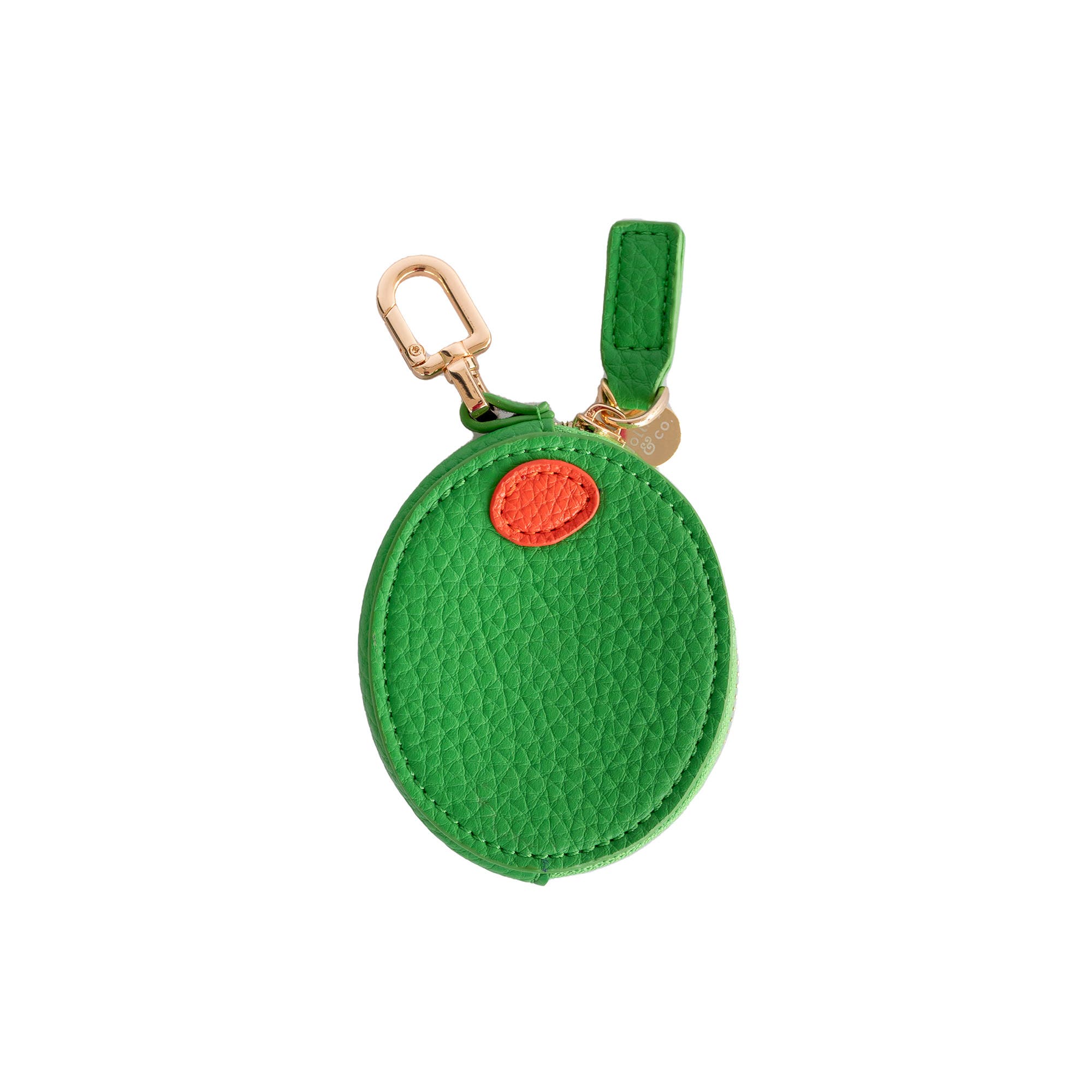 Jollity & Co. Fruit Bag Charms, Main, color, Olive