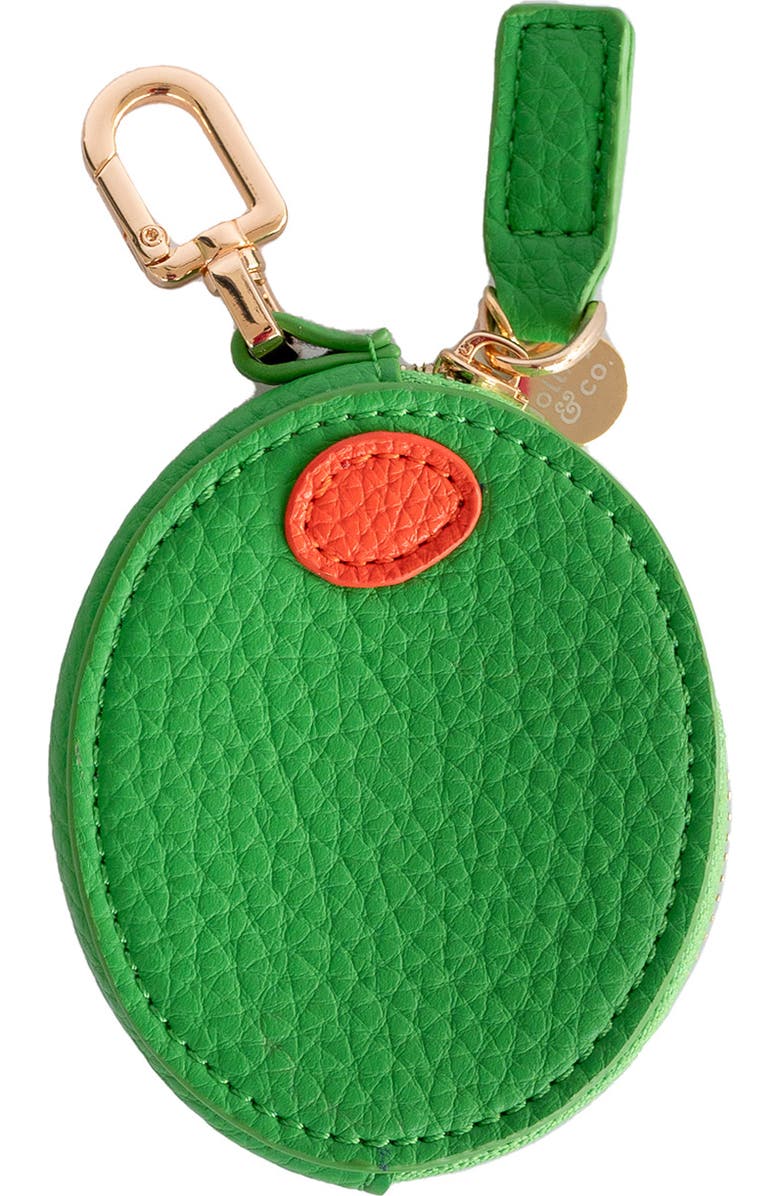 Jollity & Co. Fruit Bag Charms, Main, color, Olive