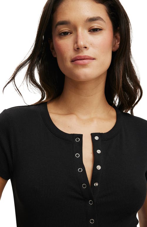 Cotton On Christy Henley Tee In Black