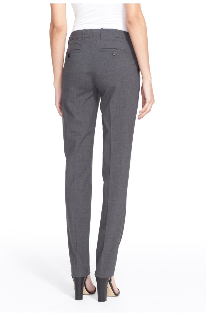 Theory 'Super Slim Edition' Stretch Wool Pants, Alternate, color, Charcoal