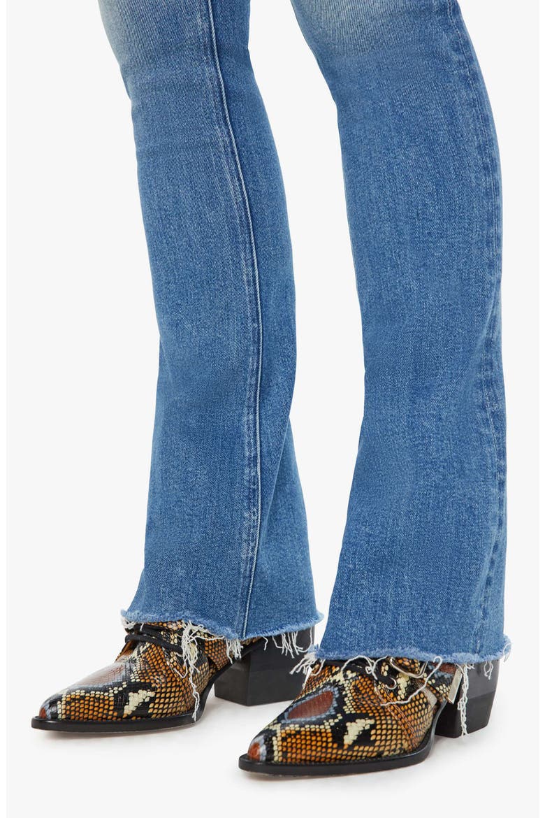 Runaway Frayed Hem Skinny Flare Jeans, Alternate, color, MONKEY IN THE MIDDLE