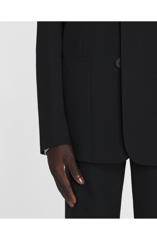 Lanvin Loose-fitting Wool Jacket In Black