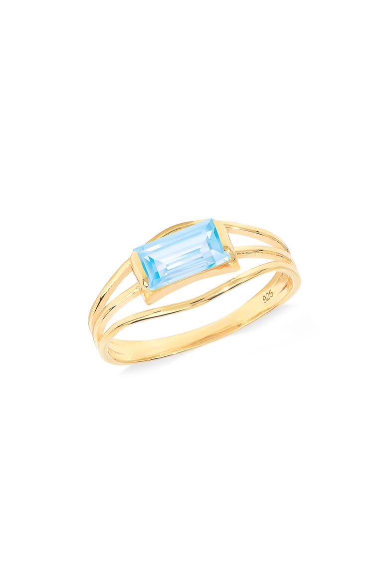 Semiprecious Stone Ring, Main, color, BLUE