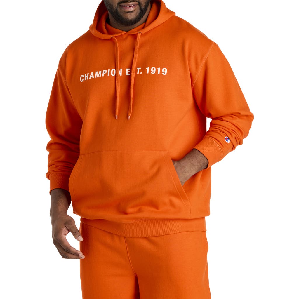 Champion Big & Tall Power Blend Hoodie in Orange  product