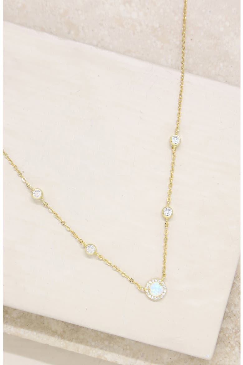 Opal Chain Necklace, Alternate, color, GOLD