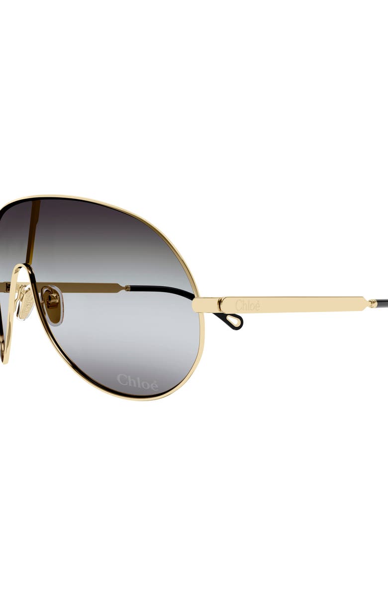 Chloé 99mm Gradient Mask Sunglasses, Alternate, color,