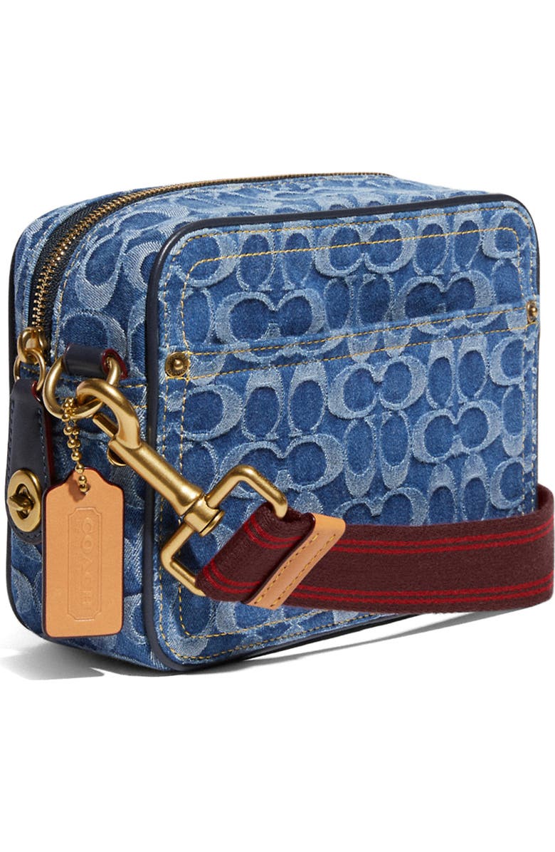 COACH Flight Signature Denim Crossbody Bag, Alternate, color,