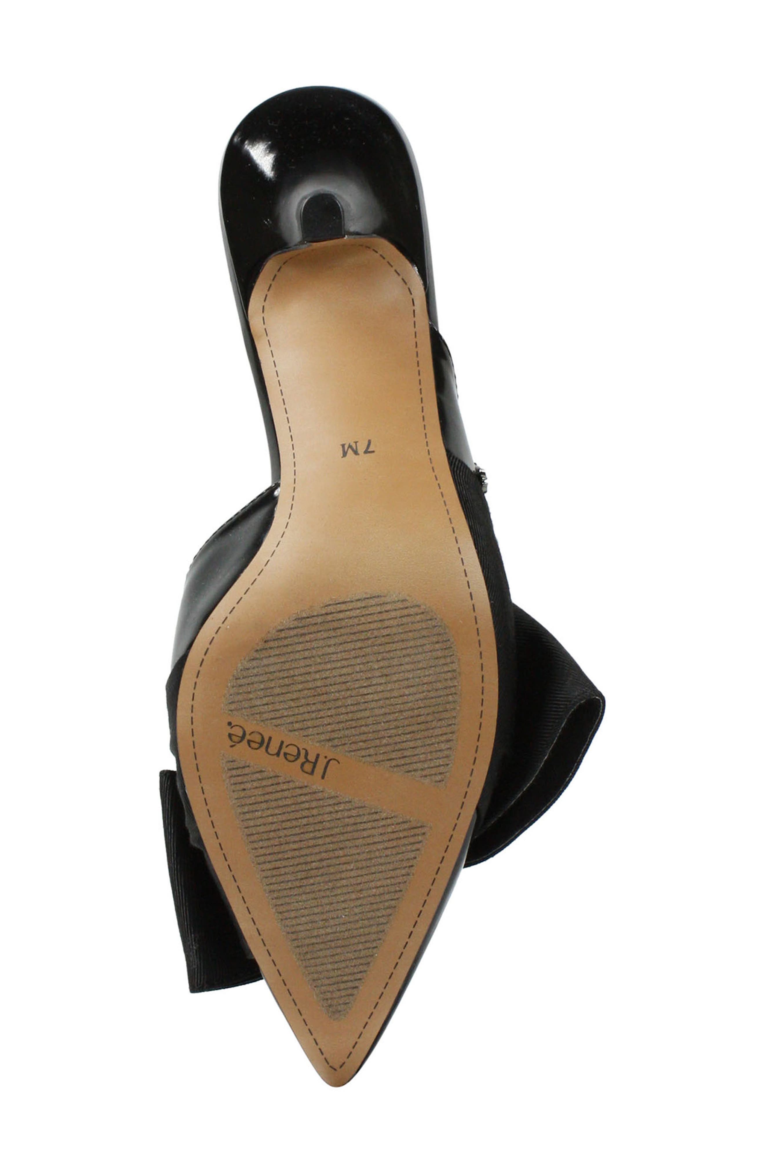 J. Reneé Elonna Asymmetrical Bow Pointed Toe Mule, Alternate, color, 