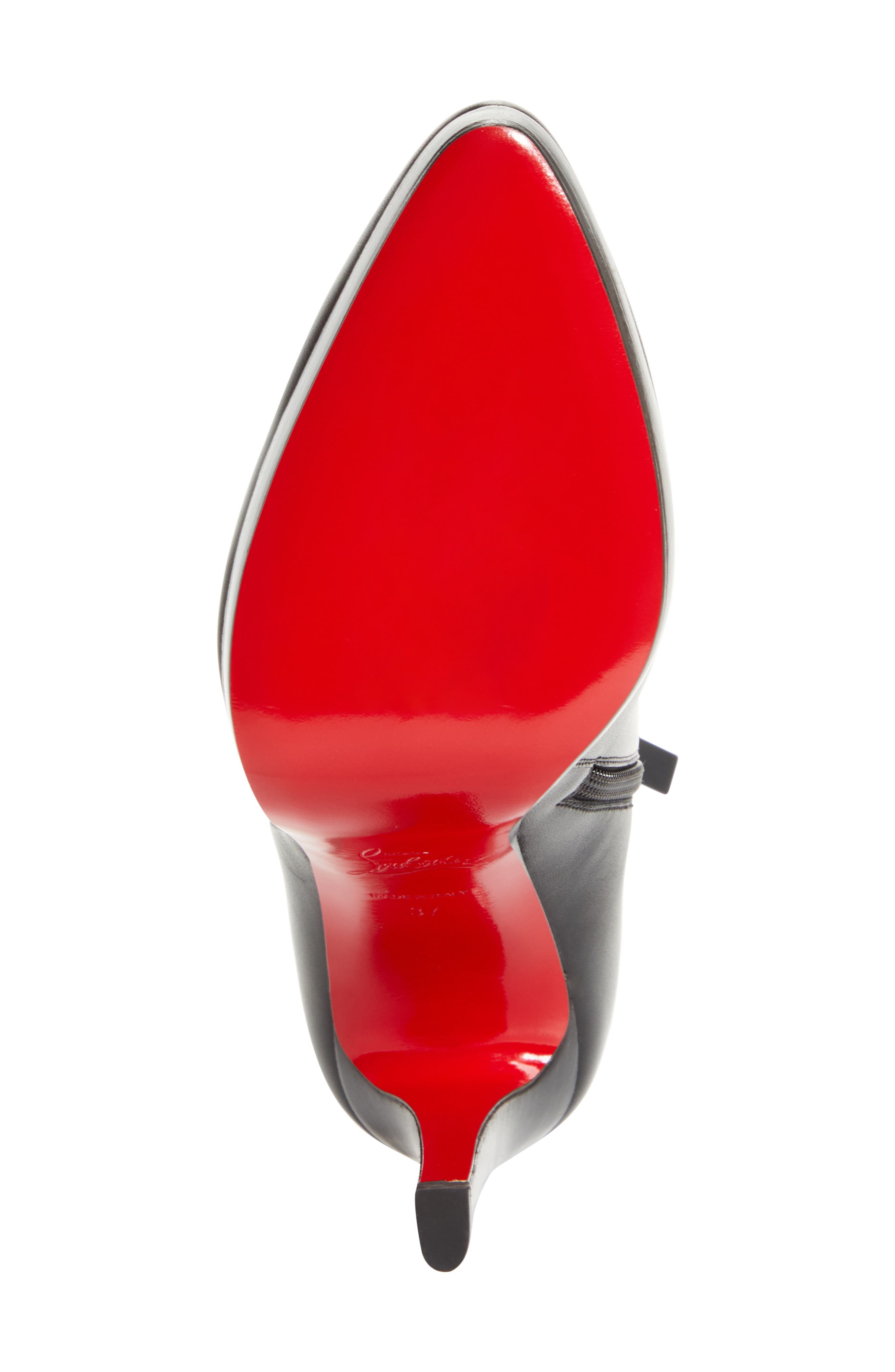 Christian Louboutin Fannylove Bootie, Alternate, color, Black/ Black