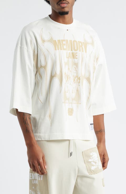 Storm Riders Oversize Cotton Jersey Graphic T-Shirt