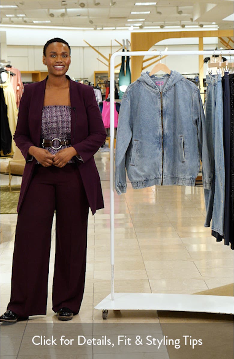 Front Zip Denim Hooded Jacket, sales video thumbnail