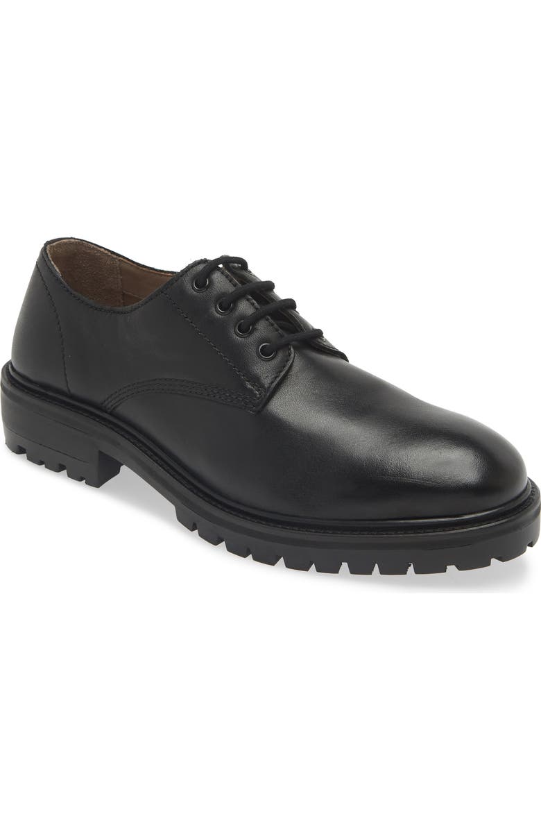 AllSaints Jarred Lug Sole Derby, Main, color,