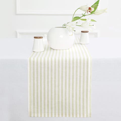 Linen Table Runner - Amalfi Stripe