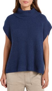 Splendid Rosalie Turtleneck Short Sleeve Sweater