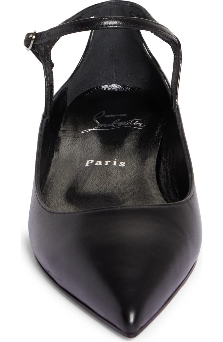 Christian Louboutin Conclusive Spike Pointed Toe Flat, Alternate, color,