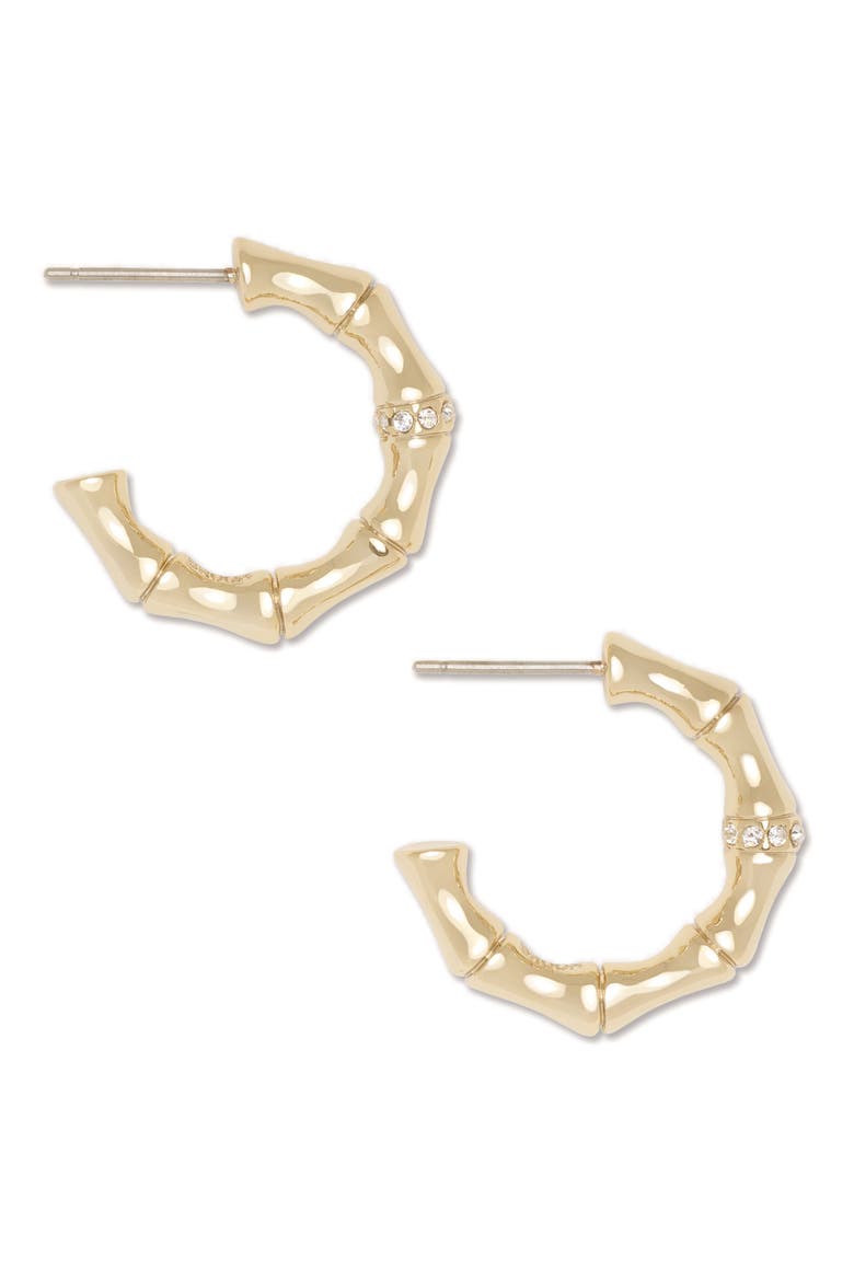 Chiara Huggie Hoop Earrings, Alternate, color, GOLD