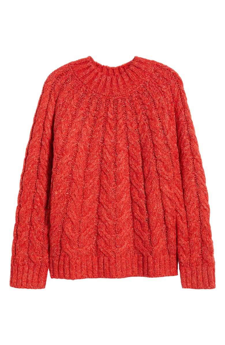 Hatley Dylan Cable Stitch Sweater, Alternate, color, Ruby Red