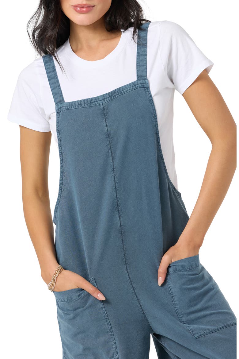 Summerlin 2 Cotton & Linen Overalls, Alternate, color, SLATE
