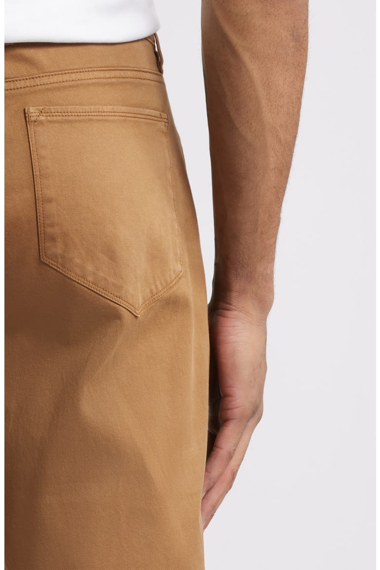 Straight Leg Stretch Pima Cotton Pants, Alternate, color, CAMEL