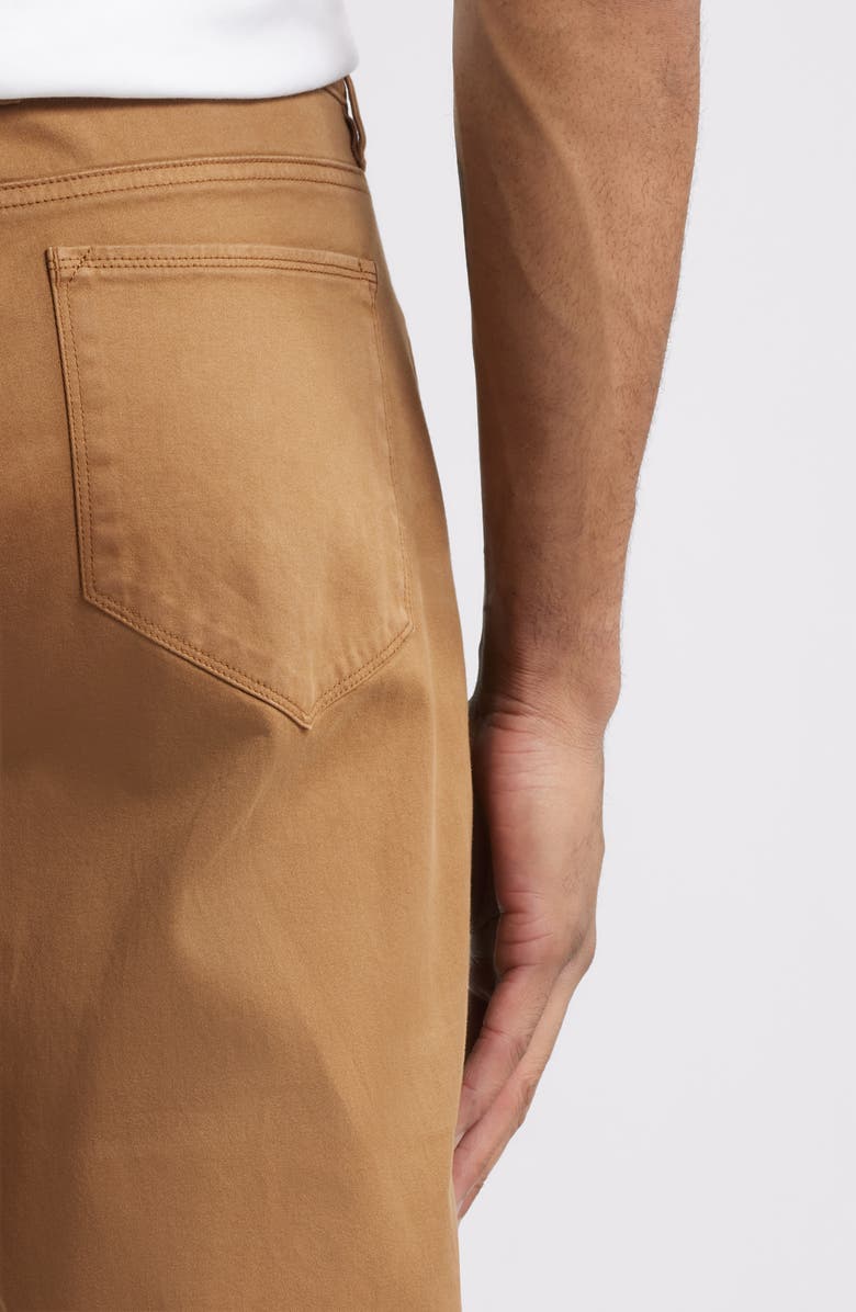 Johnston & Murphy Straight Leg Stretch Pima Cotton Pants, Alternate, color, Camel