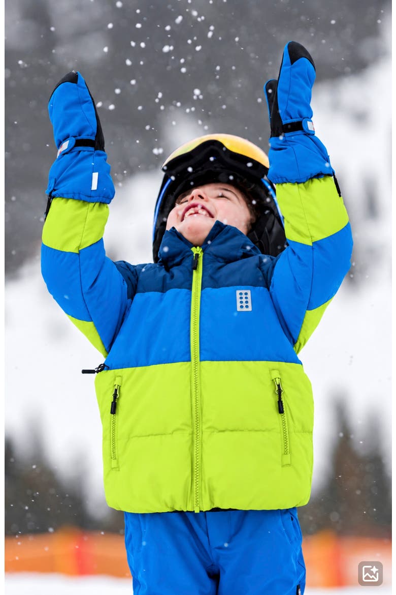 Kids' Winter Ski Jacket, Alternate, color, BLUE MULTI