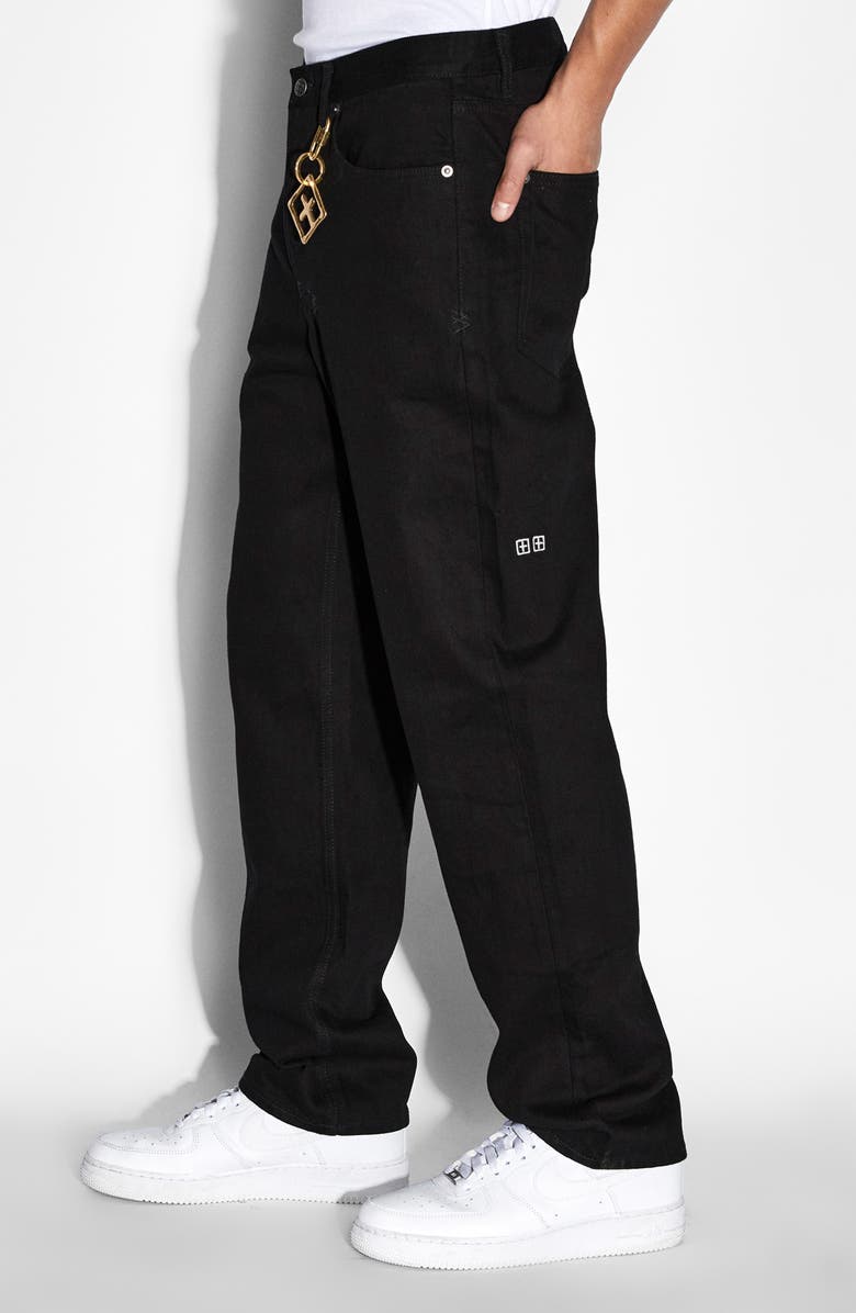 Ksubi Anti K Blackout Relaxed Straight Leg Jeans, Alternate, color, Black