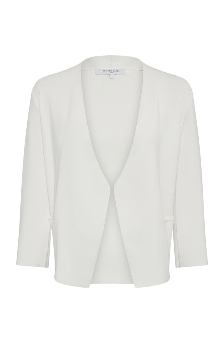 GERARD DAREL Lynaya 3/4 Sleeve Open Front Cardigan, Alternate, color, White