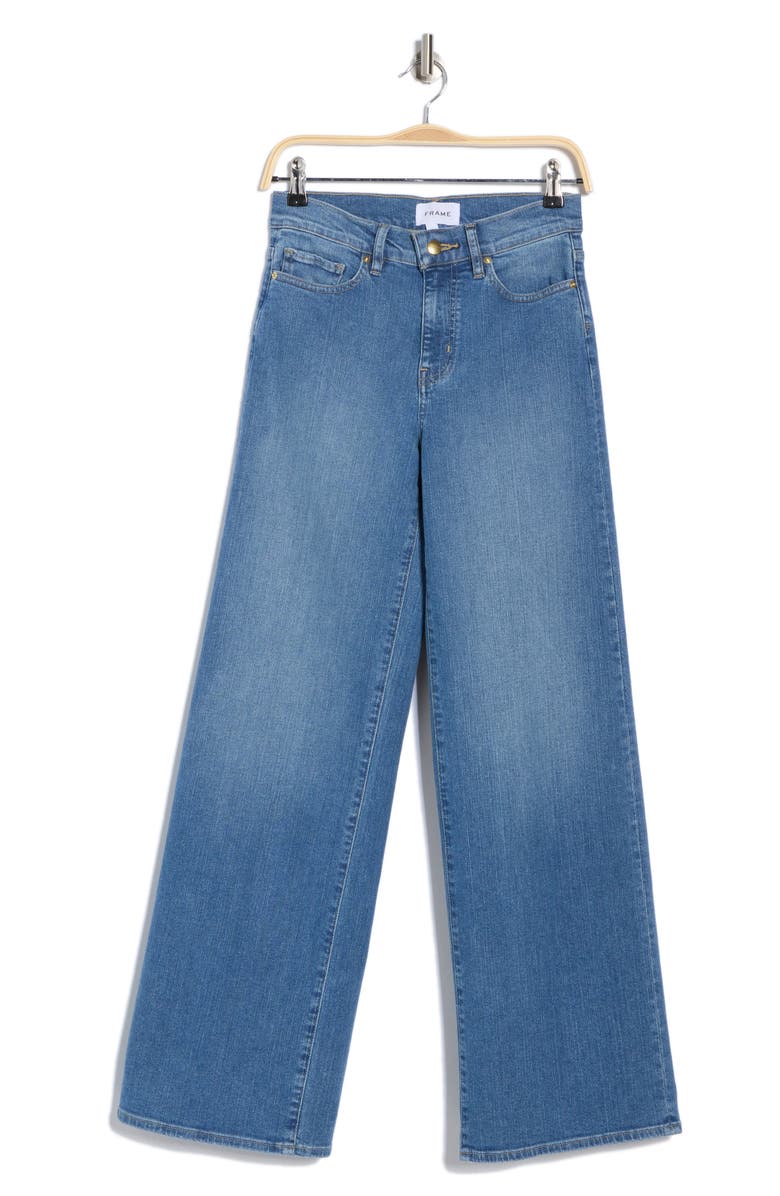 FRAME Le Slim High Waist Wide Leg Palazzo Jeans, Alternate, color, 