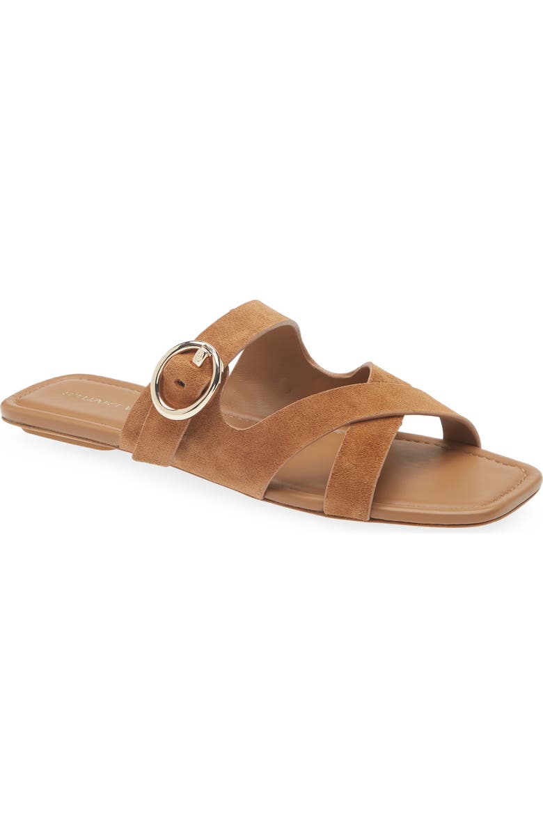 Stuart Weitzman Villa Slide Sandal, Main, color, Doe