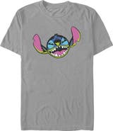 Lilo & Stitch Men's Leroy Evil Face Short Sleeve Graphic T-Shirt