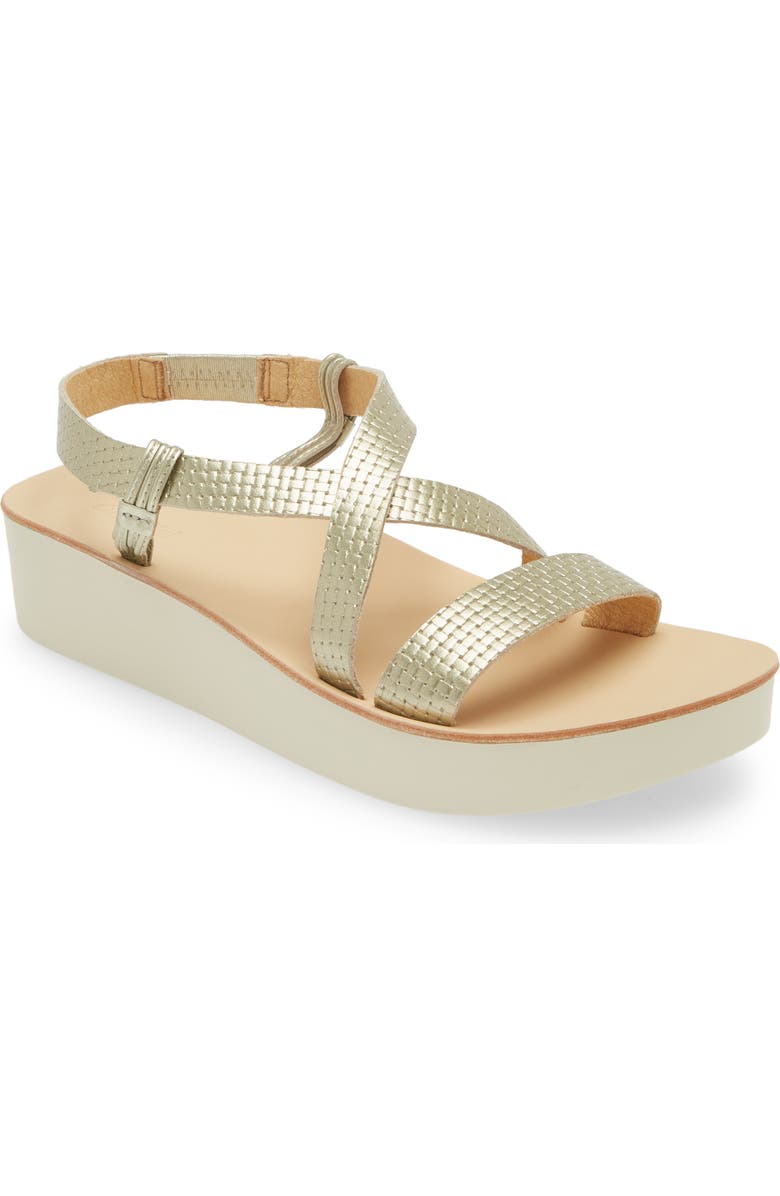 OluKai Onohi Strappy Platform Sandal, Main, color, Bubbly / White Sand
